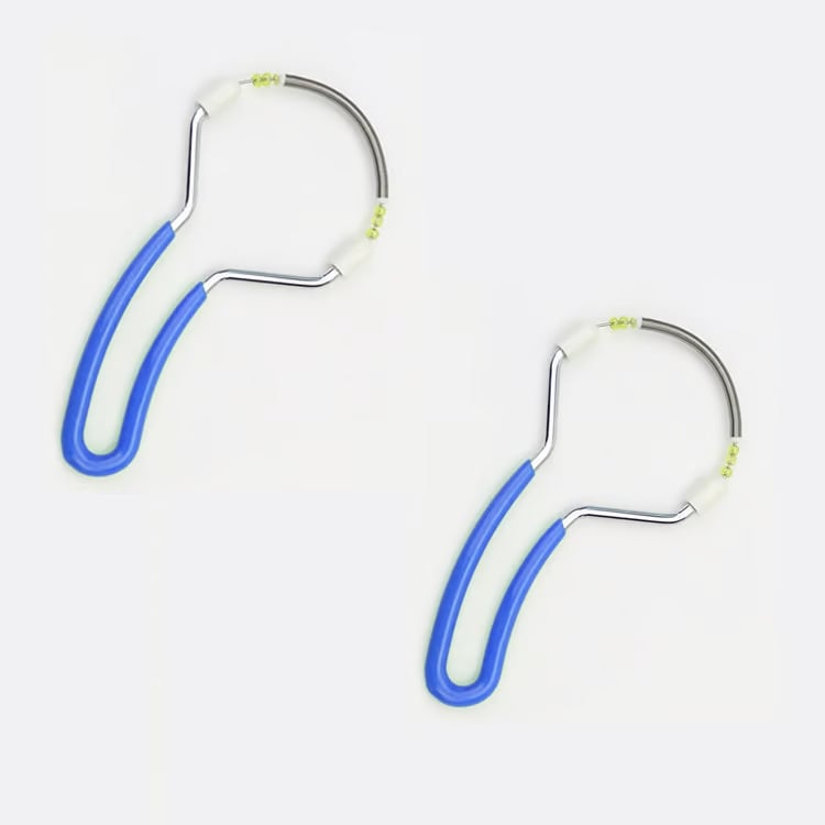 2+2 Gratis | Manueller Gesichtshaarentferner | Schmerzfreie Haarentfernung ohne Batterien | Edelstahl, tragbar & sanft zur Haut