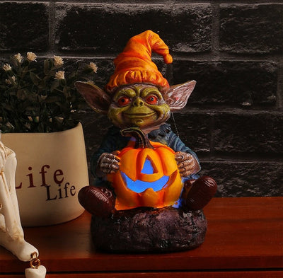 GhoulLaterne™ Ghoulie Halloween Statue aus Harz mit Kürbislampe (Kaufen Sie 1 und erhalten Sie 1 gratis)
