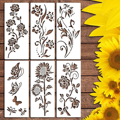 Eptchn Gartenzaun Große Blumen Schablonen DIY Dekoration BloomTrace