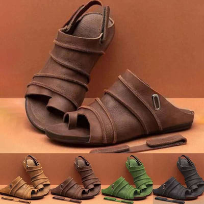 Damen Orthopädische Sandalen | Haltungskorrektur & Schmerzlinderung | Leder | Bequem & rutschfest