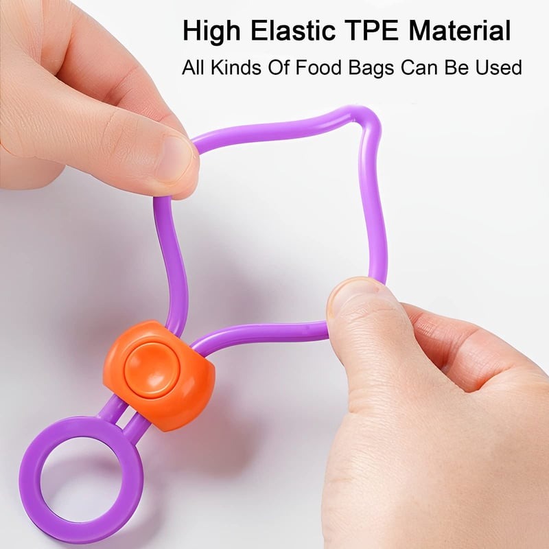Mehrzweck-Beutelverschließer | Wiederverwendbarer Frischhalteclip | Luftdicht & Platzsparend
