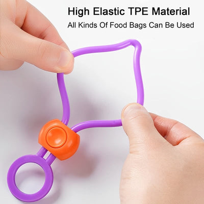 Mehrzweck-Beutelverschließer | Wiederverwendbarer Frischhalteclip | Luftdicht & Platzsparend