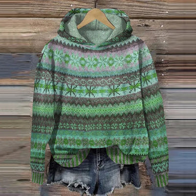 Linde | Retro-inspirierter Pullover mit Kapuze