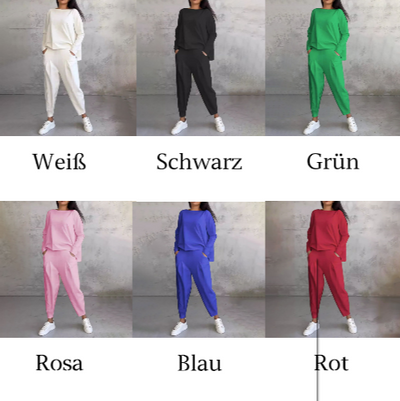Agathe™ Langärmeliger Rundhalsausschnitt & Hose