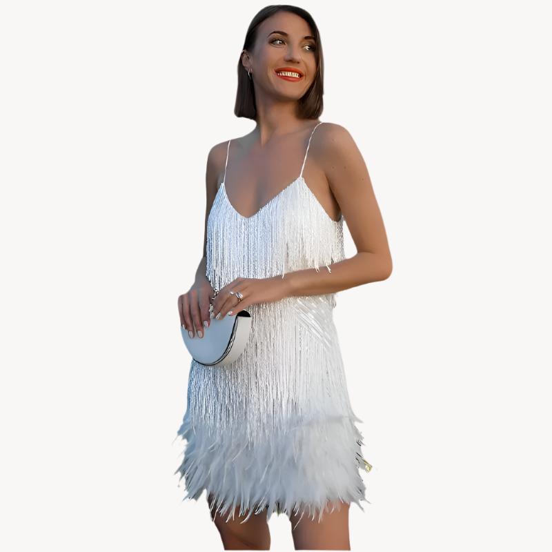 Alana | Moderne Eleganz mit verspielten Details Damen Minikleid