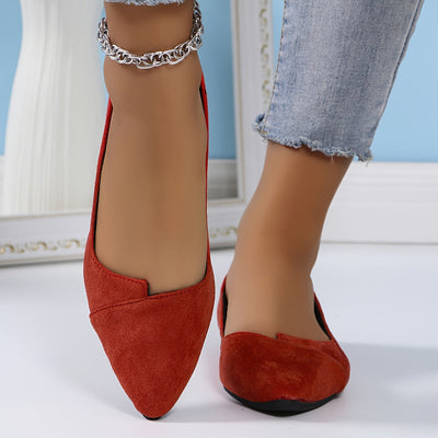 Damen Ballerinas | Elegantes Design | Komfortsohle | Weiches Kunstleder | Rutschfest