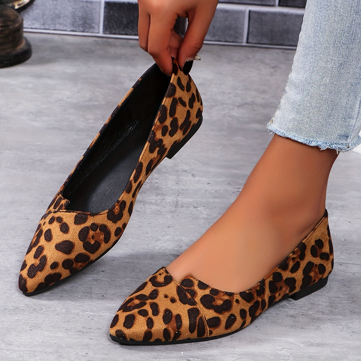 Damen Ballerinas | Elegantes Design | Komfortsohle | Weiches Kunstleder | Rutschfest