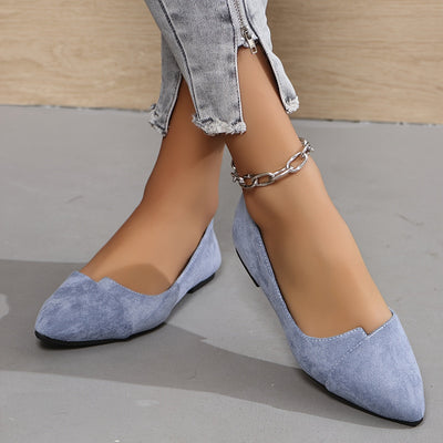 Damen Ballerinas | Elegantes Design | Komfortsohle | Weiches Kunstleder | Rutschfest