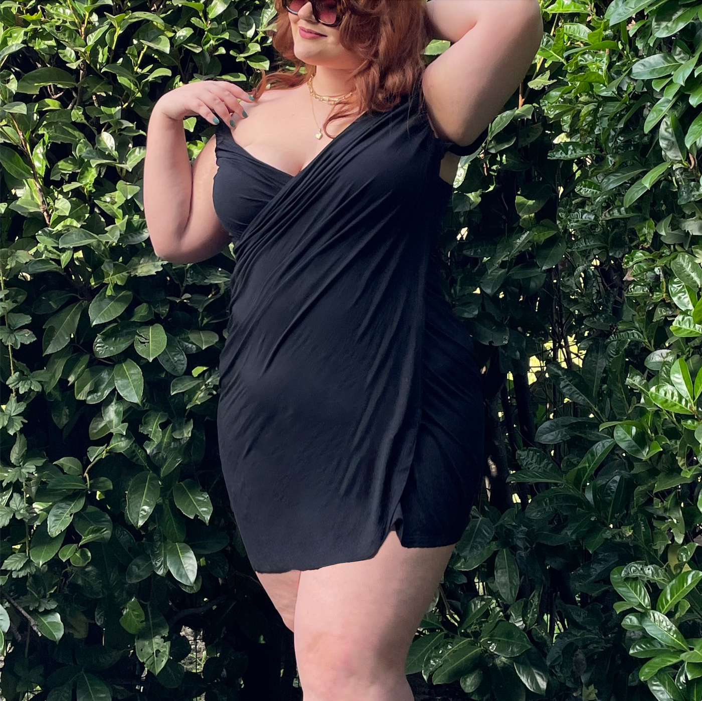 Eleni Bambus Wickelkleid Überwurf