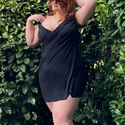 Eleni Bambus Wickelkleid Überwurf