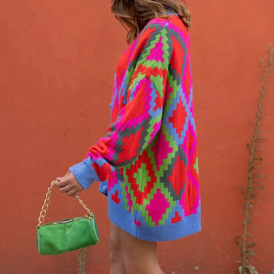 Charlotte | Bunte Strickjacke