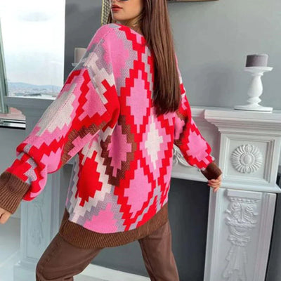Charlotte | Bunte Strickjacke