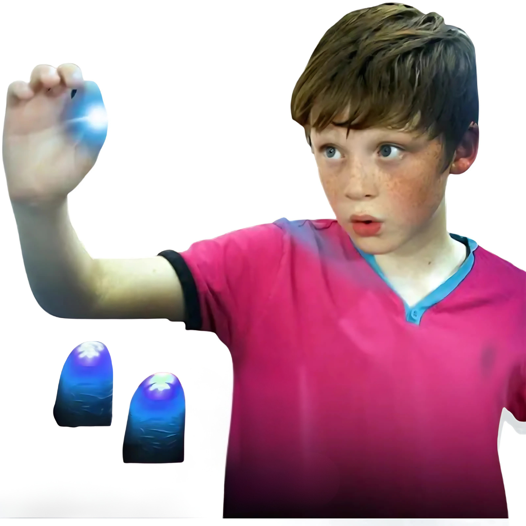 Magisches Daumenlicht | LED-Zaubertrick für Kinder & Erwachsene | Realistische Daumenkappen | Party & Bühnenshow