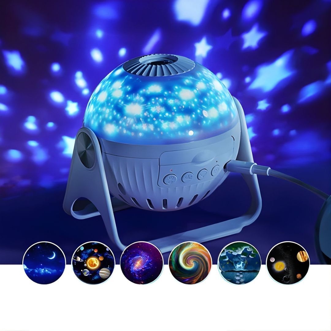 KosmischesLicht™ Sternenhimmel-Projektor | Galaxie Nachtlicht für Kinder & Erwachsene | Verstellbare Projektion & 360° Rotation