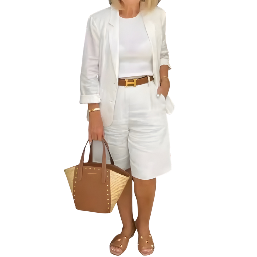 Damen Zweiteiliges Freizeit Set | Hoher Taillenbund & lockere Passform | Weiches, atmungsaktives Material