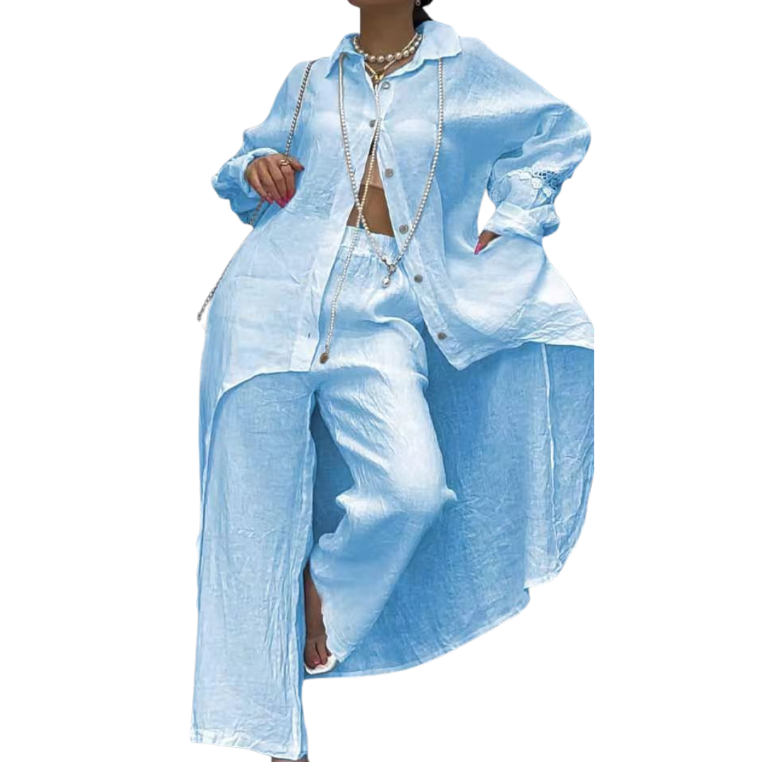 Damen Zweiteiler Set | Weich & Elegant | Lockerer Stil für Alltag & Freizeit | Jemma