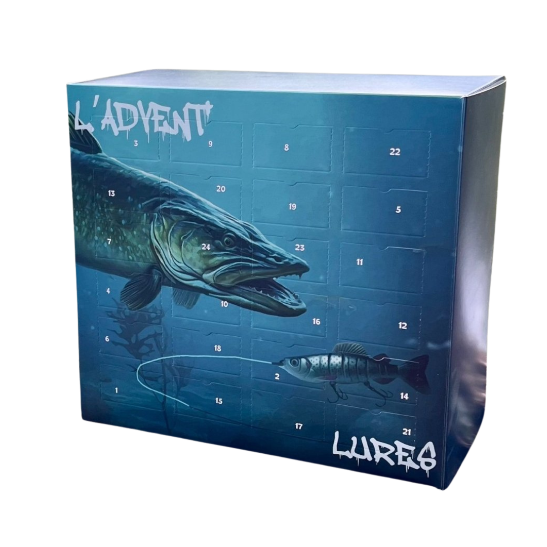 Adventskalender für Angler | 24 Angelüberraschungen | Hochwertige Köder | Sofort Einsatzbereit