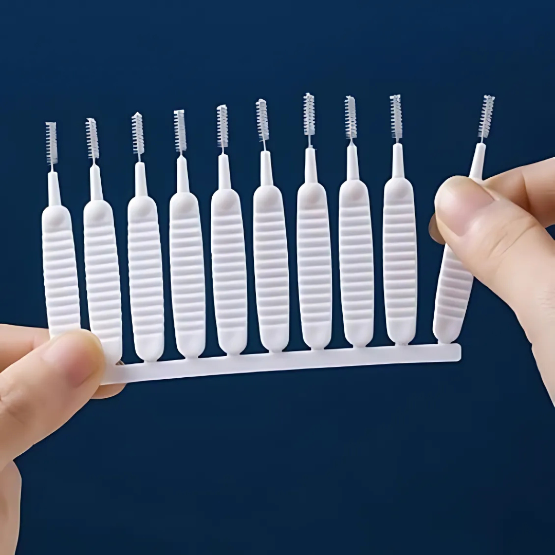 2+1 Gratis | Präzisions-Reinigungsbürsten Set |  Nylonborsten & Edelstahlspitzen | Für Fugen, Duschkopf & Ecken