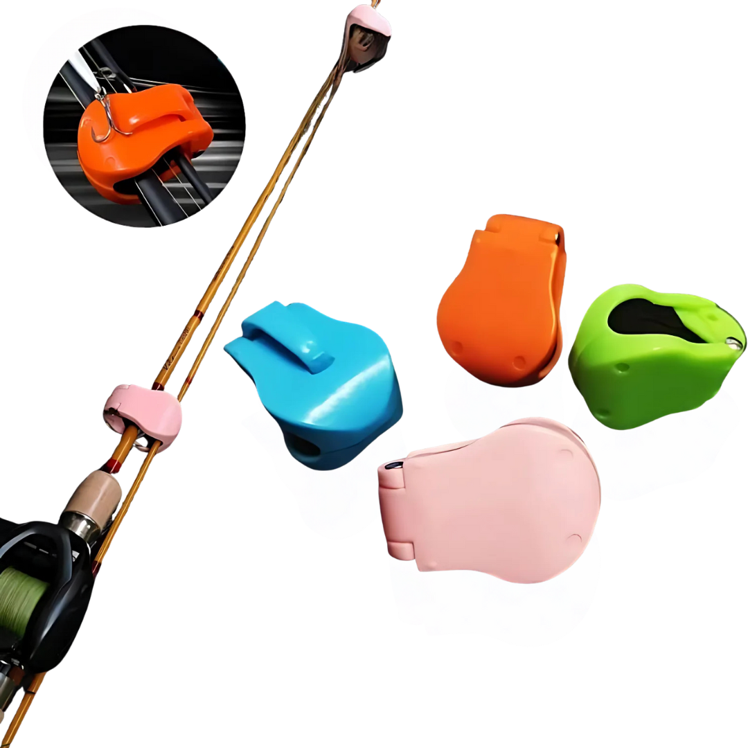 Angelrutenhalter | Anti-Verheddern | Elastisches Band | Stoßdämpfend & Robust