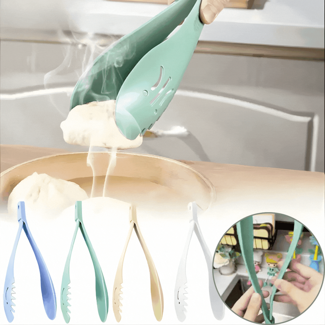 3-in-1 Küchenzange | Multifunktionales Koch- & Servierwerkzeug | Hitzebeständig & Leicht | HandlicheTong