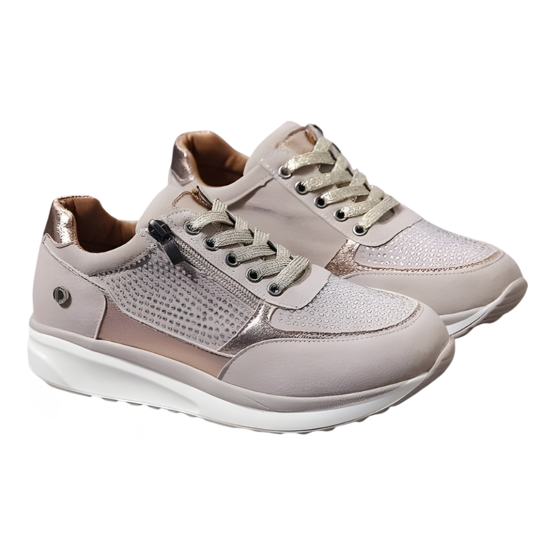 Orthopädische Damen Sneakers mit Reißverschluss | Bequem & Atmungsaktiv | Ergonomisches Design | Premium Komfort