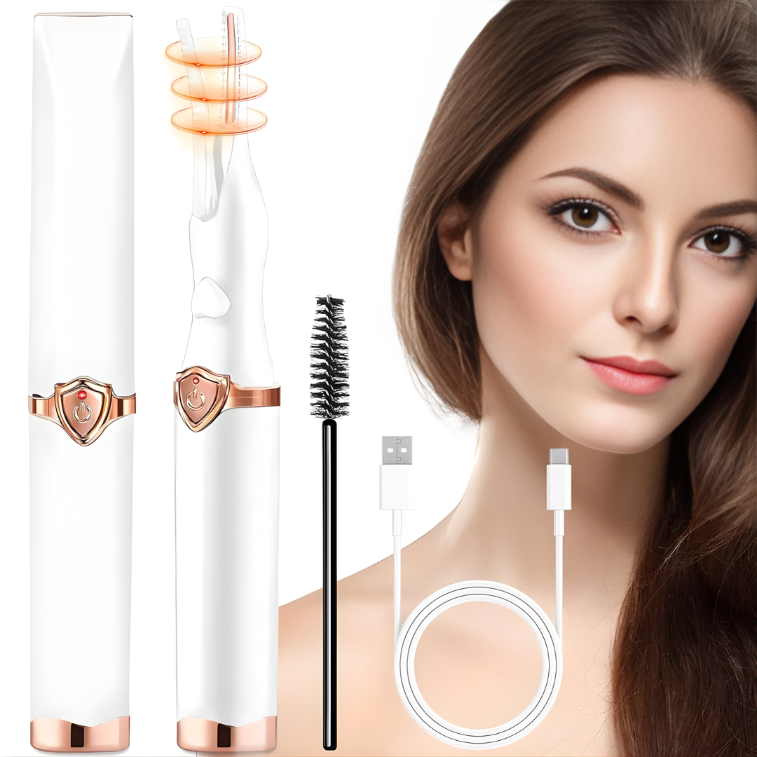Wärme Wimperncurler | Wiederaufladbar & Schonend | Langanhaltender Schwung | Kompaktes Design