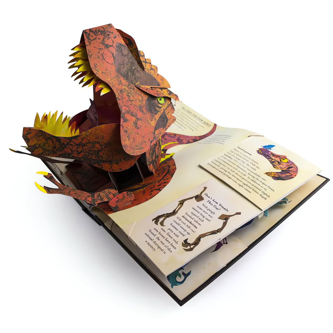 3D Pop-Up-Buch Dinosaurier | Interaktives Kinderbuch | Lehrreich & Spannend