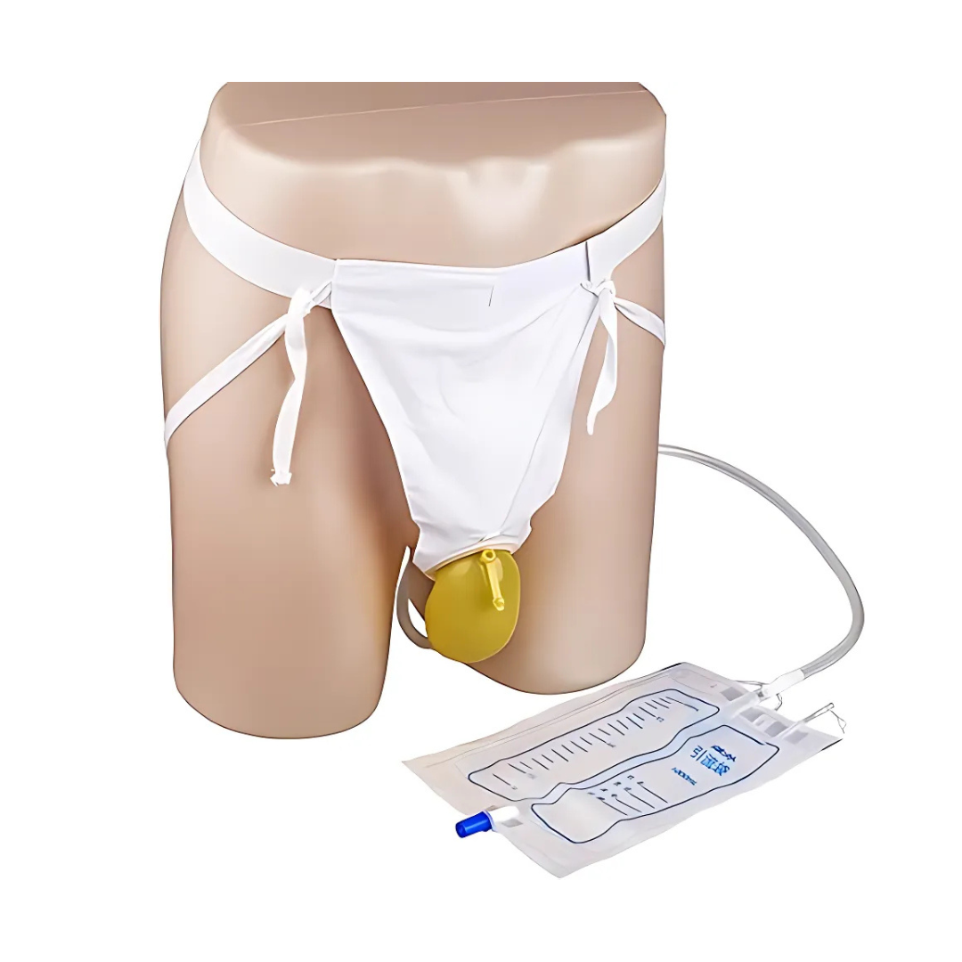 Urin-Auffangbeutel mit Silikon-Empfänger | Wiederverwendbar & Auslaufsicher | Für Inkontinenz