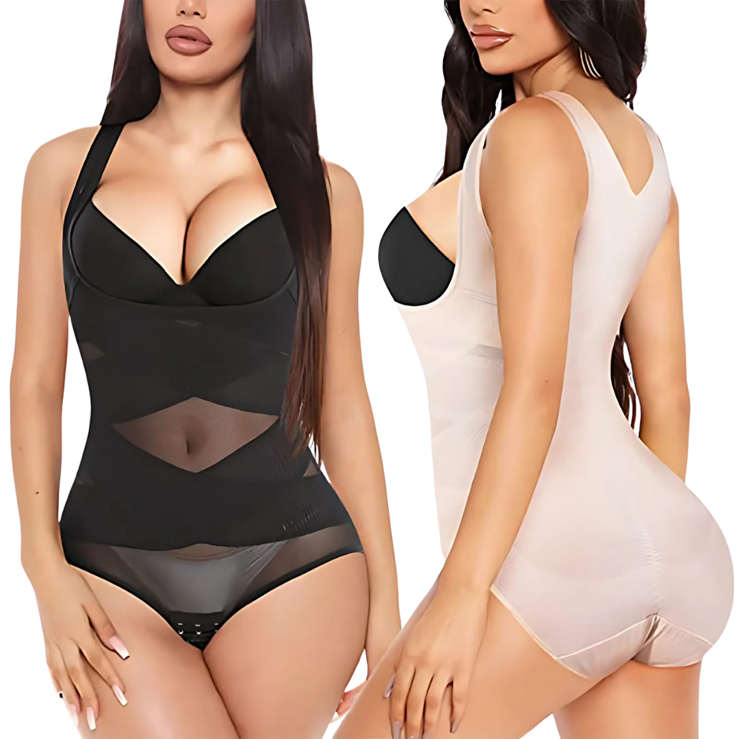 Damen Yoga Körperformer | Leicht & Atmungsaktiv | Nahtloses Mesh-Design | Formend & Elastisch