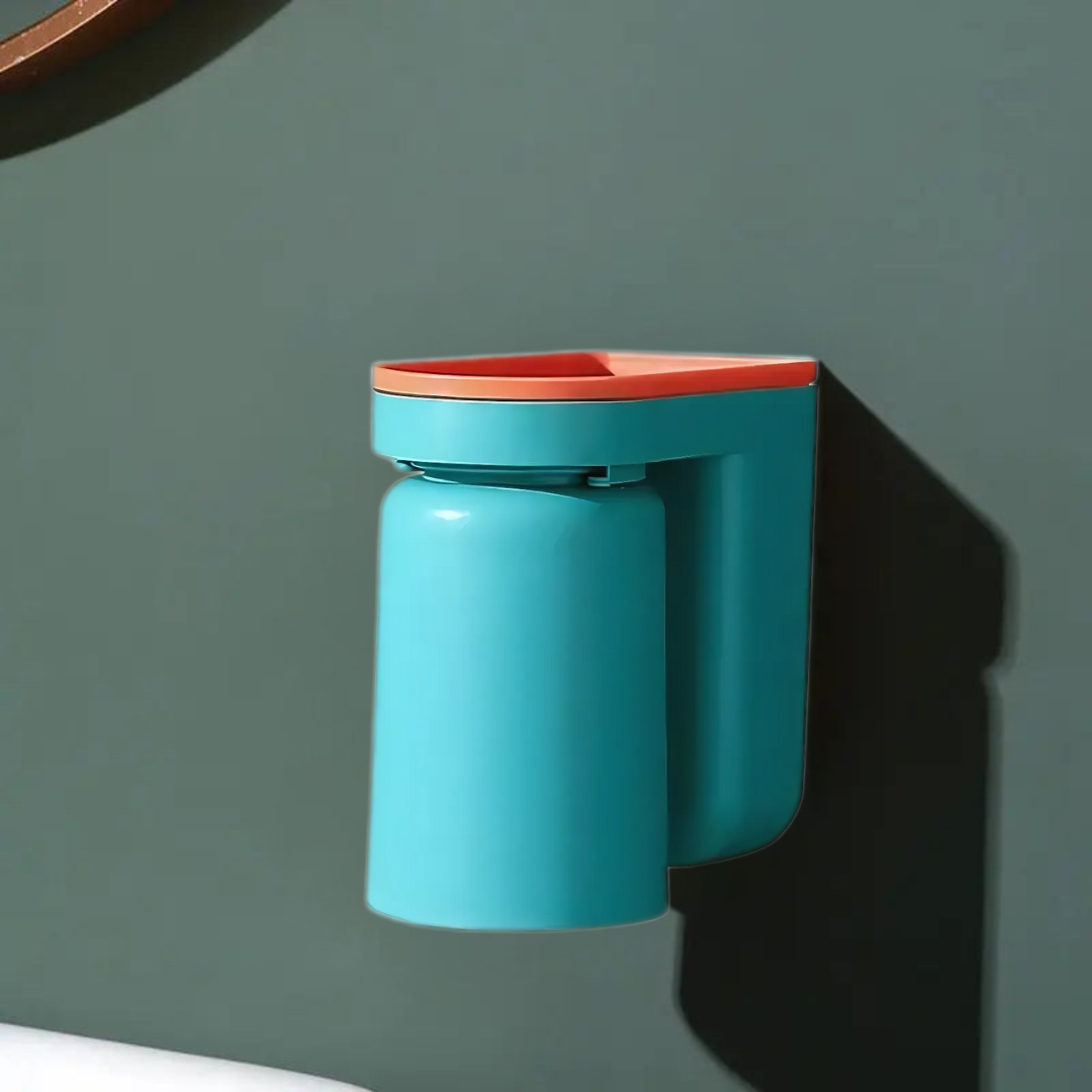 Zahnbürstenhalter selbstklebend | ABS-Kunststoff | Mit Tropfsystem | Ohne Bohren