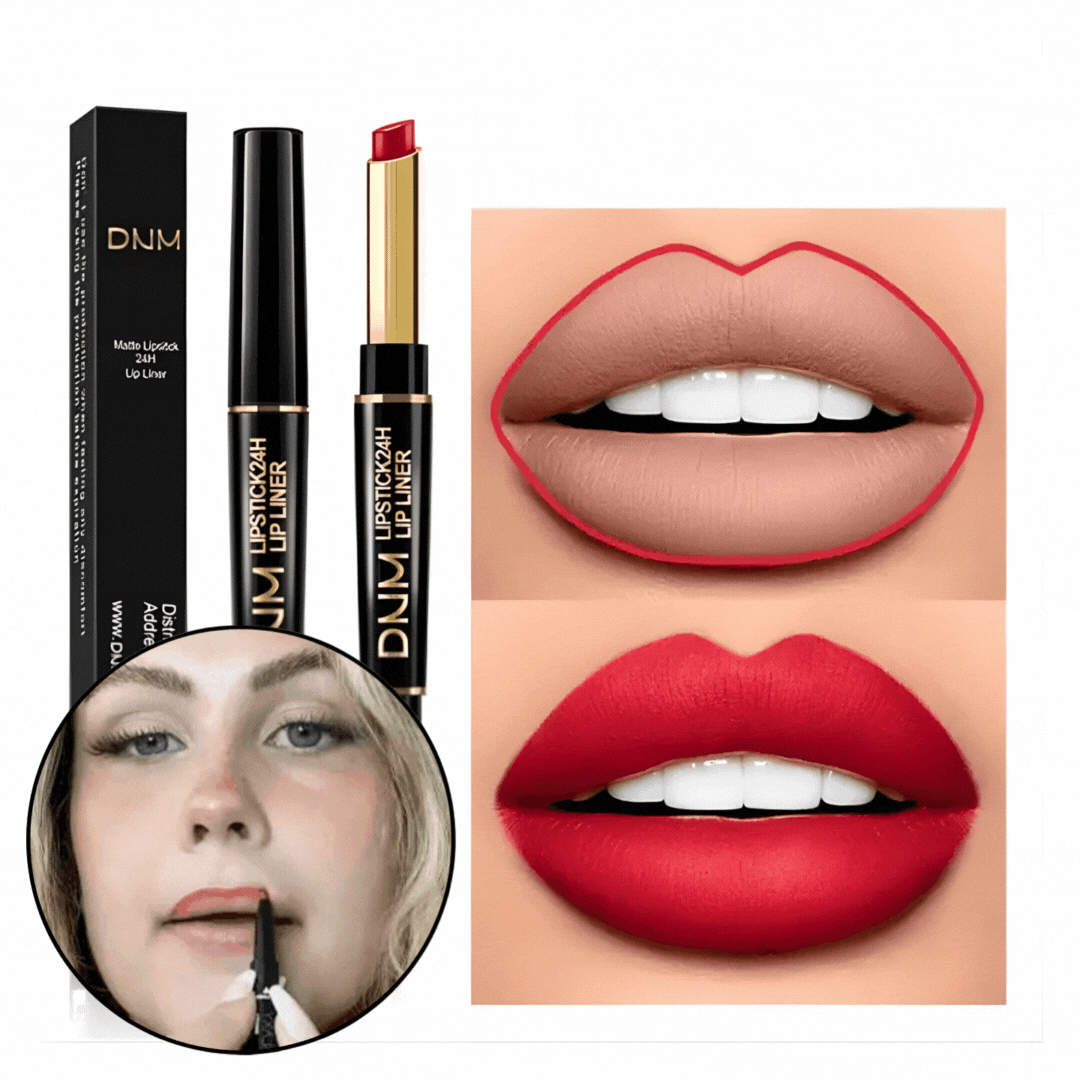 2-in-1 Lippenstift & Lip Liner | LippenDefinieren™ | Wasserfest & Langanhaltend | Präzise Farbe