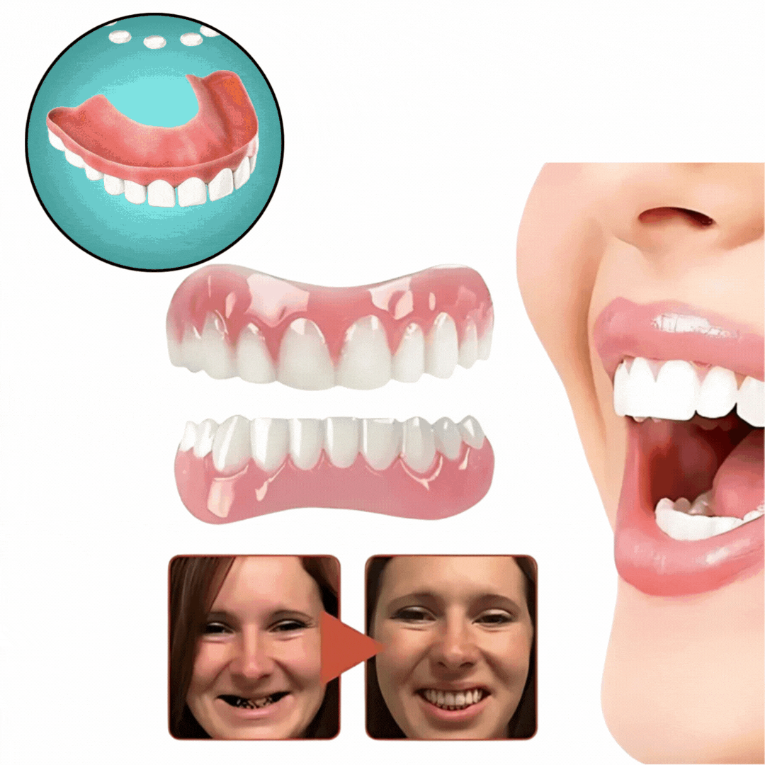 Prothesen Anpassungs-Set | Flexibles Silikon | Sicherer Sitz & Komfort | Für Ober- & Unterkiefer