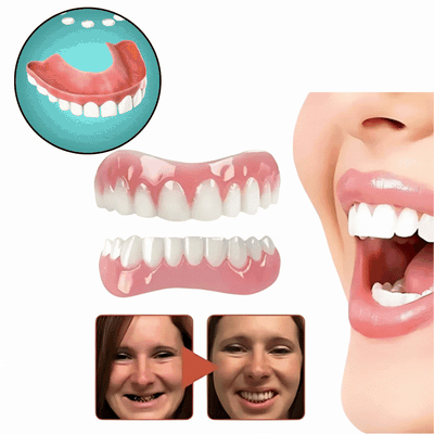 Prothesen Anpassungs-Set | Flexibles Silikon | Sicherer Sitz & Komfort | Für Ober- & Unterkiefer