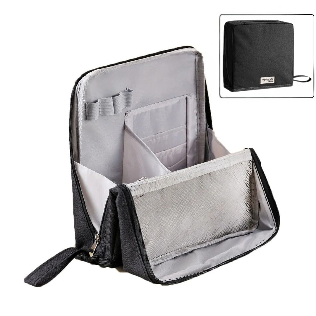 Kosmetiktasche | Wasserdicht Reise-Organizer mit Fächern & Bürstenschutz