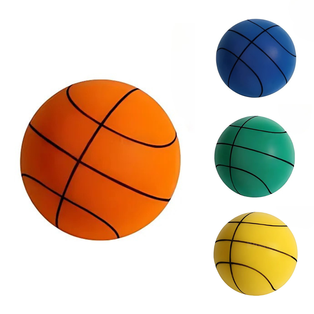 Weich & Leise Basketball | PU-Schaum Indoor-Ball | Geräuscharm, Möbelfreundlich & Federnd | inkl. Netztasche