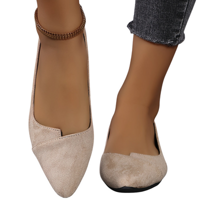 Damen Ballerinas | Elegantes Design | Komfortsohle | Weiches Kunstleder | Rutschfest