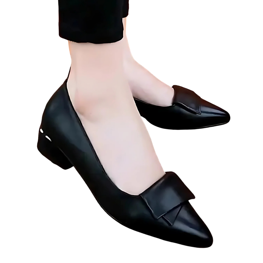 Damen Pumps | Niederer Absatz | Klassisches Design | Kunstleder | Bequem & Vielseitig