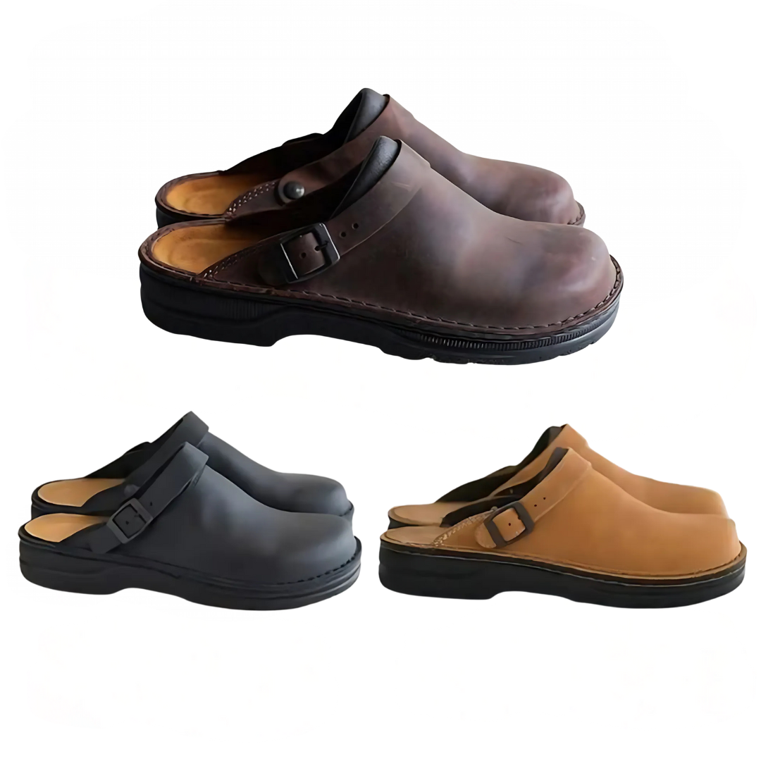 Unisex Orthopädische Mules | Ergonomische Innensohle | Hochwertiges Kunstleder | Bequem & Langlebig