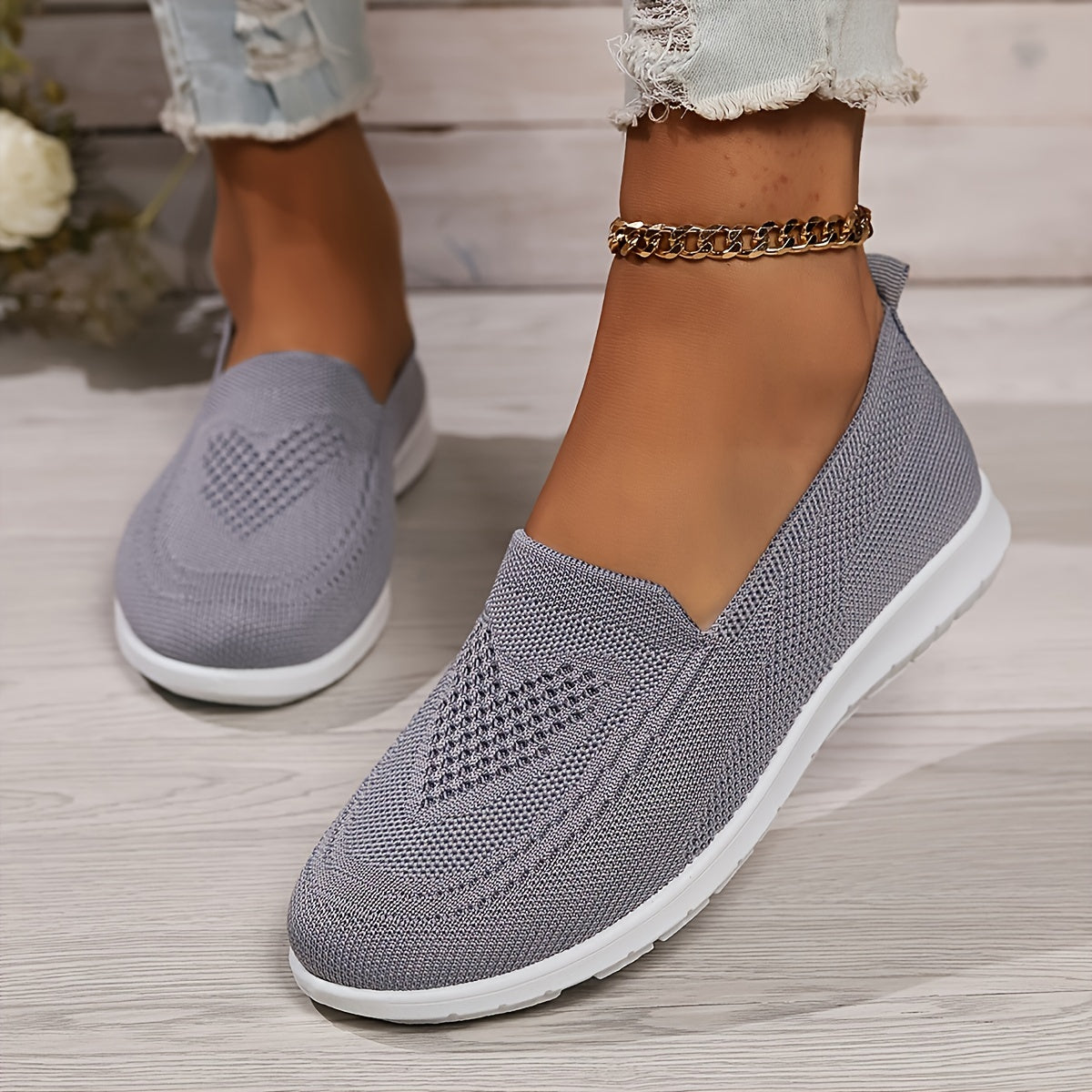 CloudEase™ – Elegante Slip-On Damen Sneaker mit Komfortsohle