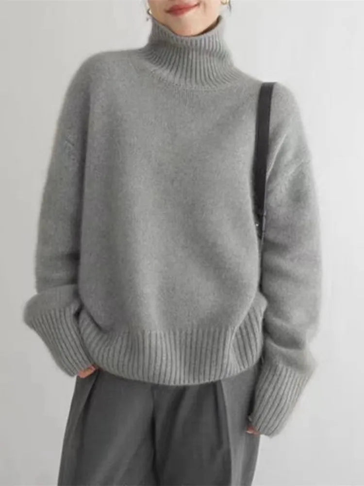 Karley | Weicher Rollkragenpullover aus Strick