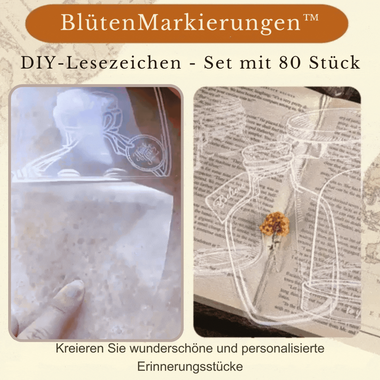 BlütenMarkierungen™ Lesezeichen für Ihre Reise