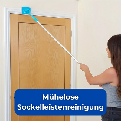 Reinigungsmopp mit flexiblem Griff | 360° verstellbarer Wischer | Für Ecken, Sockelleisten & schwer erreichbare Stellen