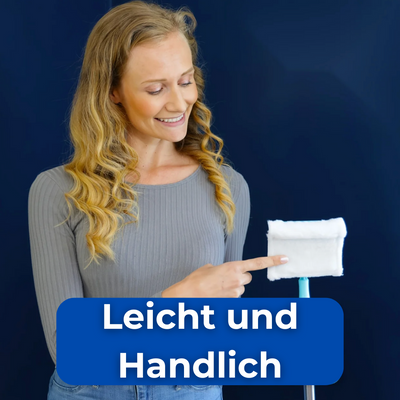 Reinigungsmopp mit flexiblem Griff | 360° verstellbarer Wischer | Für Ecken, Sockelleisten & schwer erreichbare Stellen