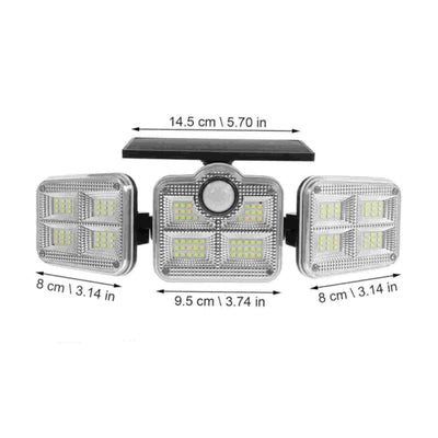 Solar LED Strahler mit Bewegungsmelder |200W Leistung | Wetterfest