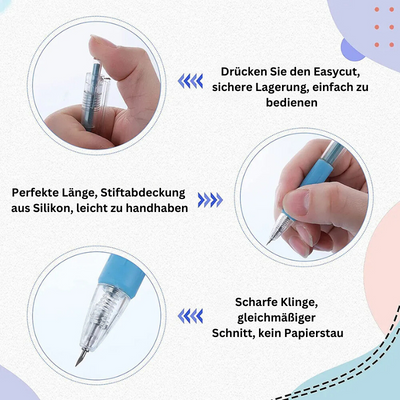 ScharfeScheibe™ Keramik-Kugelschreiber-Messer