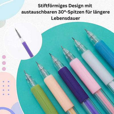 ScharfeScheibe™ Keramik-Kugelschreiber-Messer