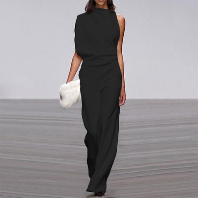 Ärmelloser Jumpsuit Mit Weitem Bein Für Damen | Schick