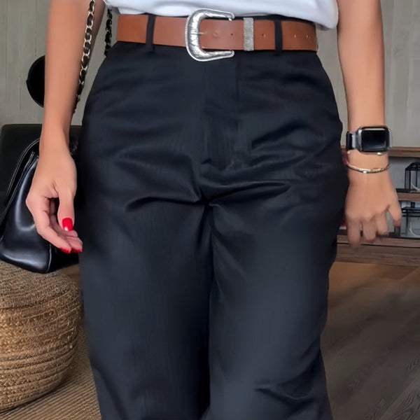 Damen Gestreifte Business Anzughose - Elegant & Modern