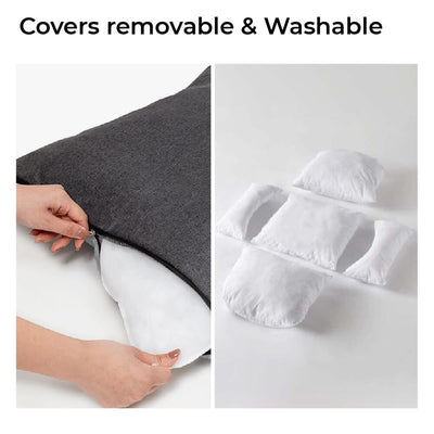 Hund Autositz & Bett | Sicherheitsgurt & Verstellbare Leine | Abnehmbarer Bezug & Rutschfester Boden | Für Auto & Zuhause