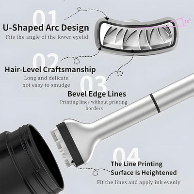 Make-up Stempel-Set | Präzises Augen-Make-up in Sekunden | Symmetrische Wimpernlinie | Natürliches Finish